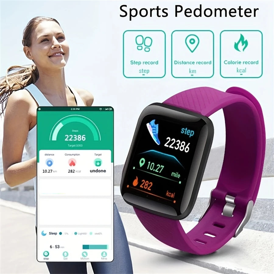 Smartwatch Men Women Wristwatches Smart Watch Message Fitness Monitor Bracelet Birthday Gift Electronic Clock for Android IOS