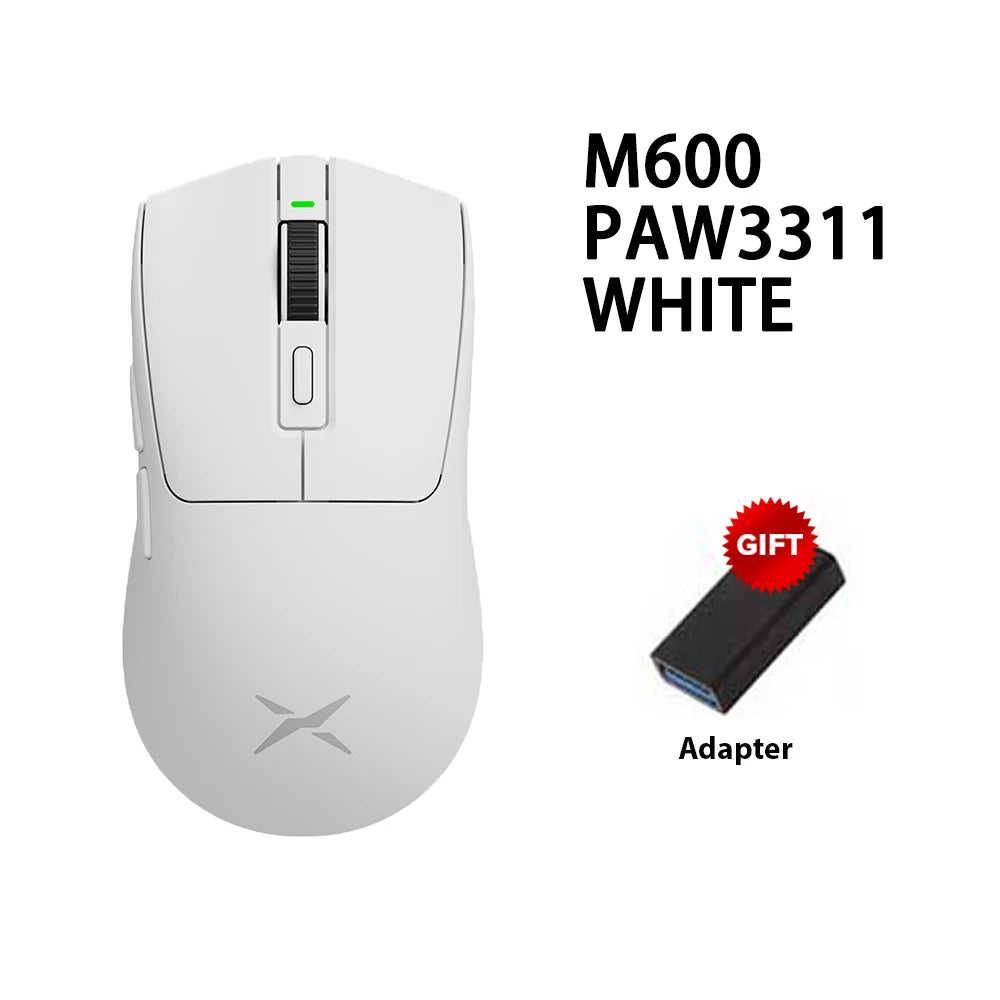 M600 Series Wireless Gaming Mouse 52G Lightweight 2.4G Dual Mode Connection 26000DPI Macro Rechargeable Mice for PC Gamer