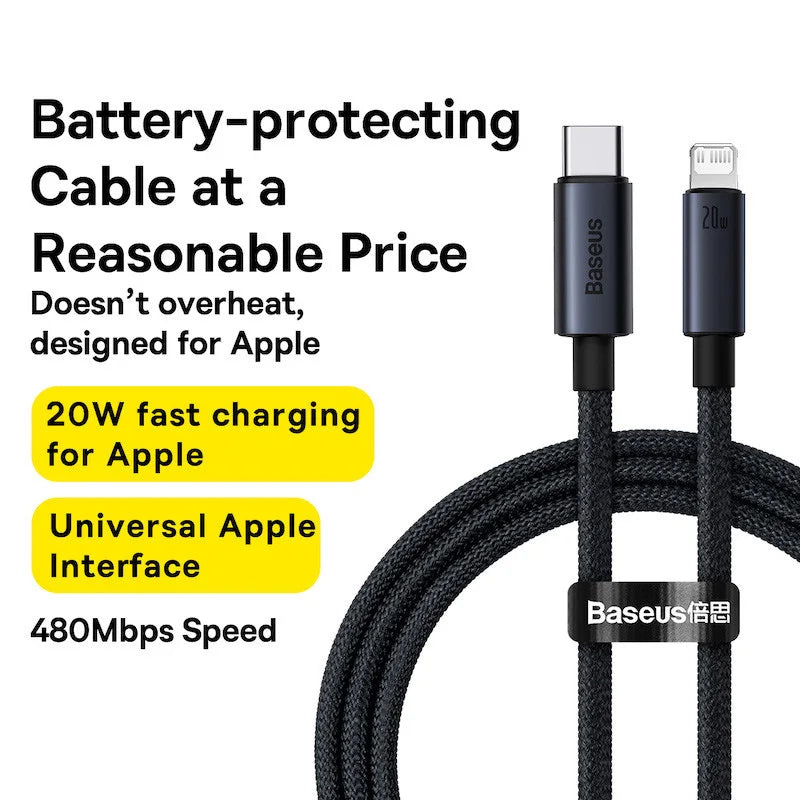 USB Cable for Iphone 13 12 11 Pro Max Iphone USB Cable Fast Charging for Iphone X XR 8 USB Type C to Lightning Cable