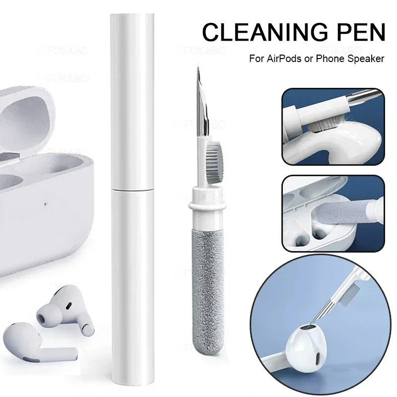 Bluetooth Earphones Cleaning Tool for Airpods Pro 3 2 1 Earbuds Case Cleaner Kit Cleaning Brush Pen for Xiaomi Iphone Earbuds