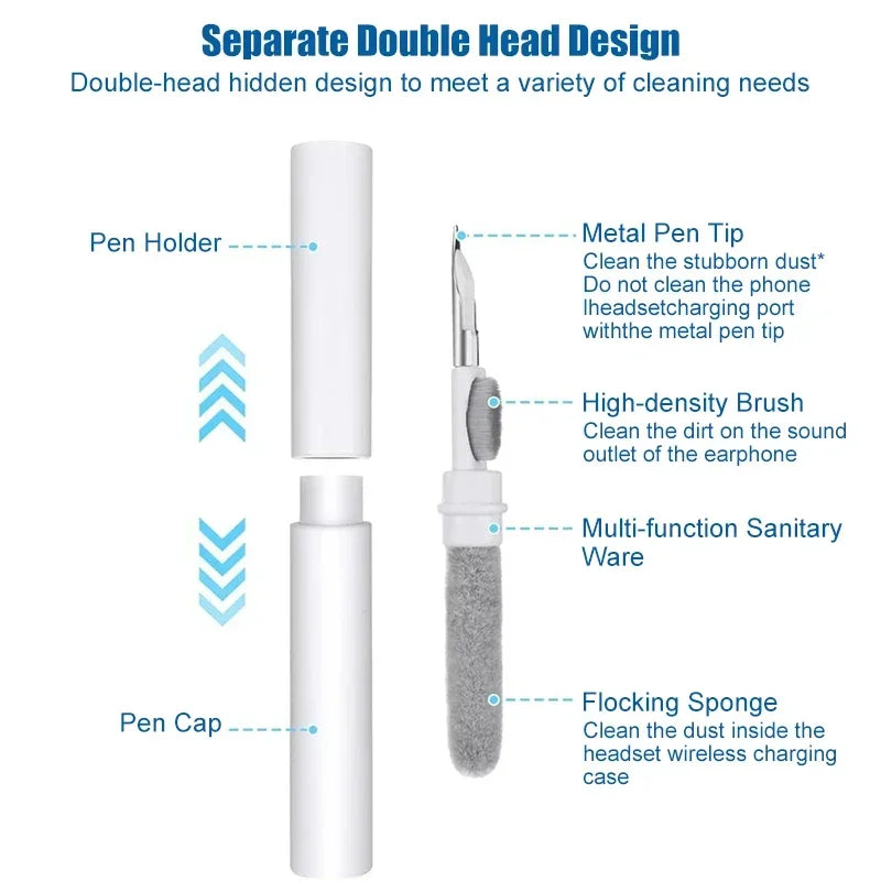 Bluetooth Earphones Cleaning Tool for Airpods Pro 3 2 1 Earbuds Case Cleaner Kit Cleaning Brush Pen for Xiaomi Iphone Earbuds