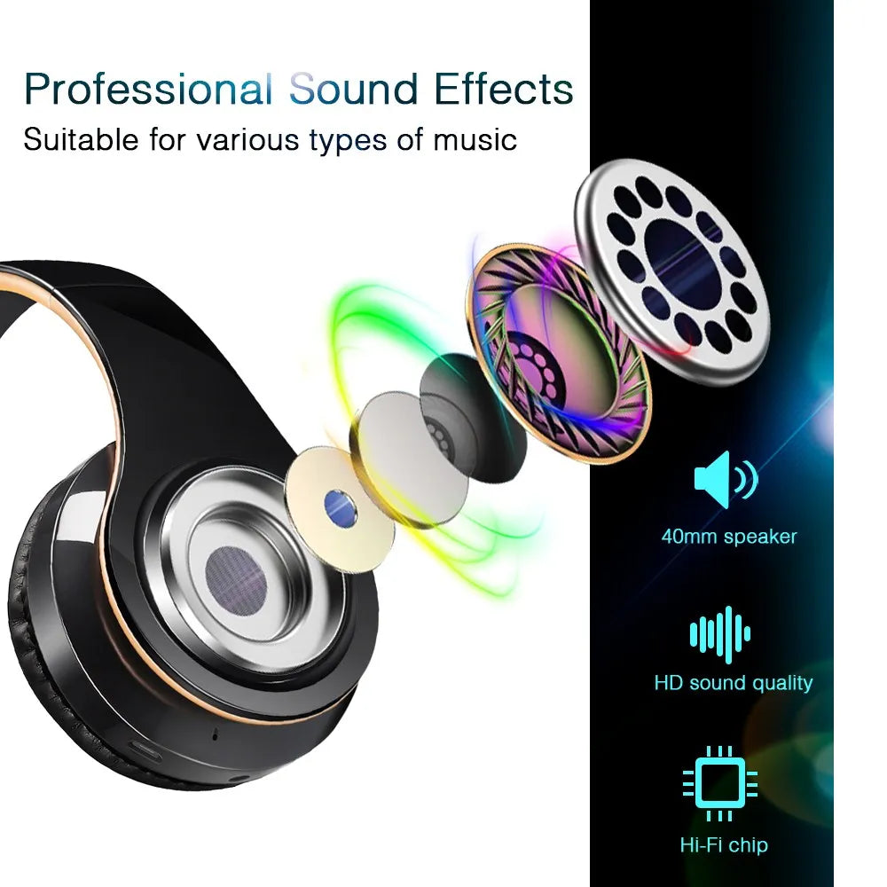 Lossless Player Bluetooth Headphones with Microphone Wireless Stereo Headset Music for Iphone Samsung Xiaomi Mp3 Sports